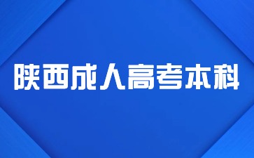 2024年陕西成人高考本科院校有哪些选择？